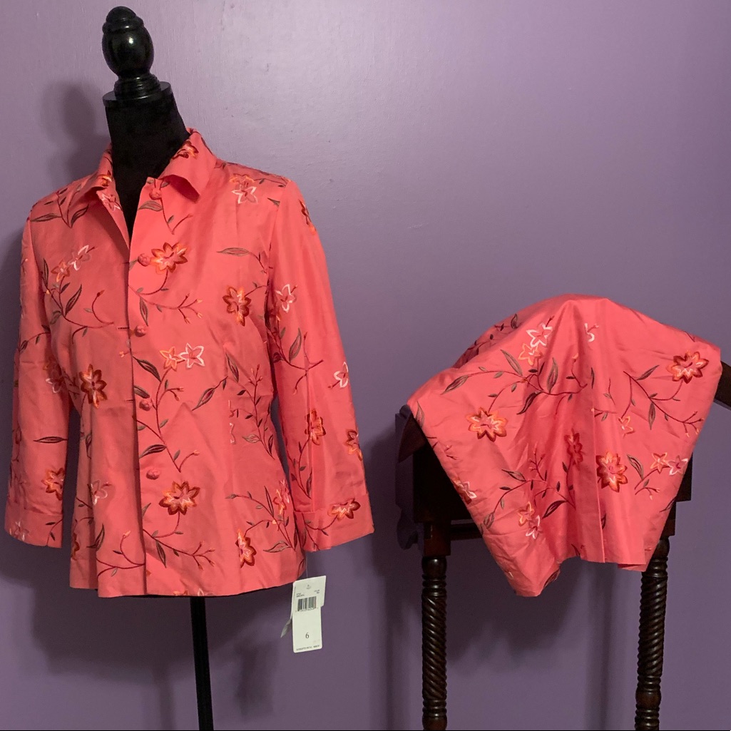 Dana Buchman Jacket & A-Line Skirt Set